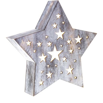 Decorazione natalizia LED LED/2xAAA stella