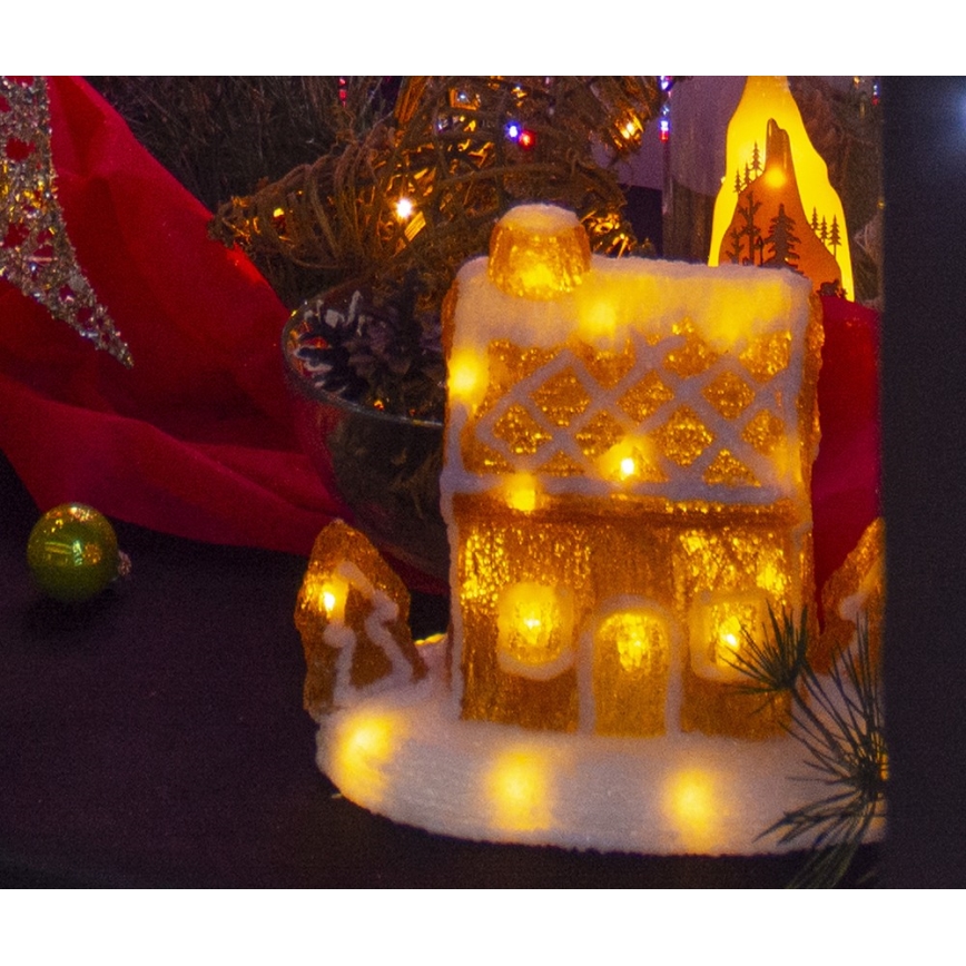 Decorazione natalizia LED LED/3xAA bianco caldo