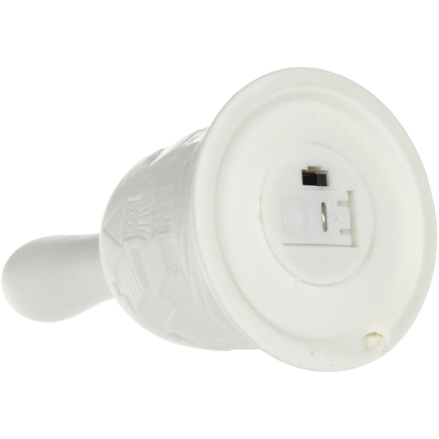 Decorazione natalizia LED LED/3xLR44/bianco caldo campana