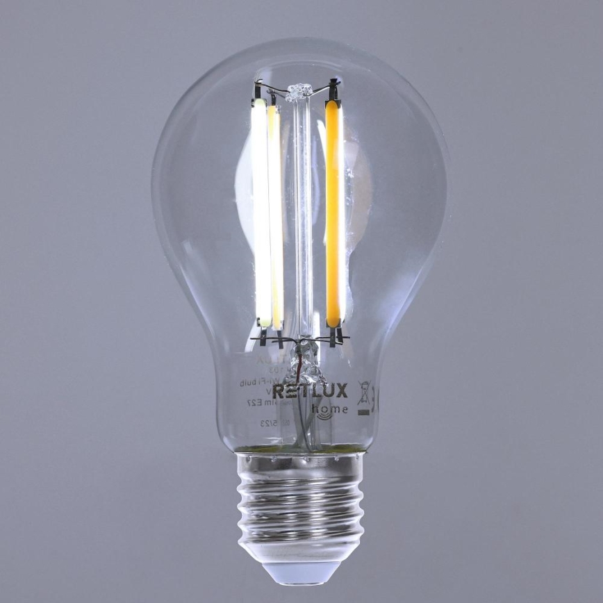 Dimmbare LED-Lampe FILAMENT A60 E27/7W/230V 2700-6500K Wi-Fi Tuya
