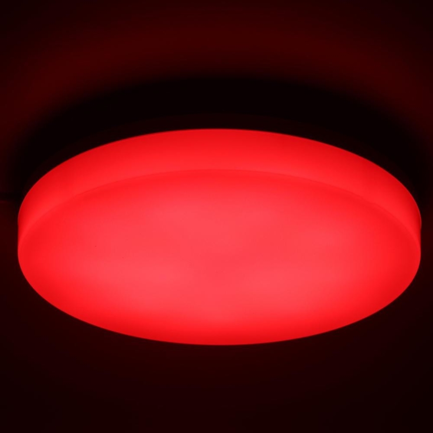 Dimmbare LED-RGBW-Deckenleuchte für Badezimmer LED/20W/230V Wi-Fi IP44 weiß