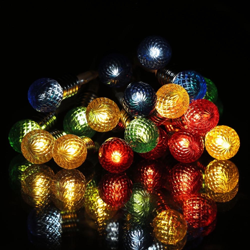 Guirlande de Noël 20xLED/2xAA/blanc chaud 1,8m ampoules