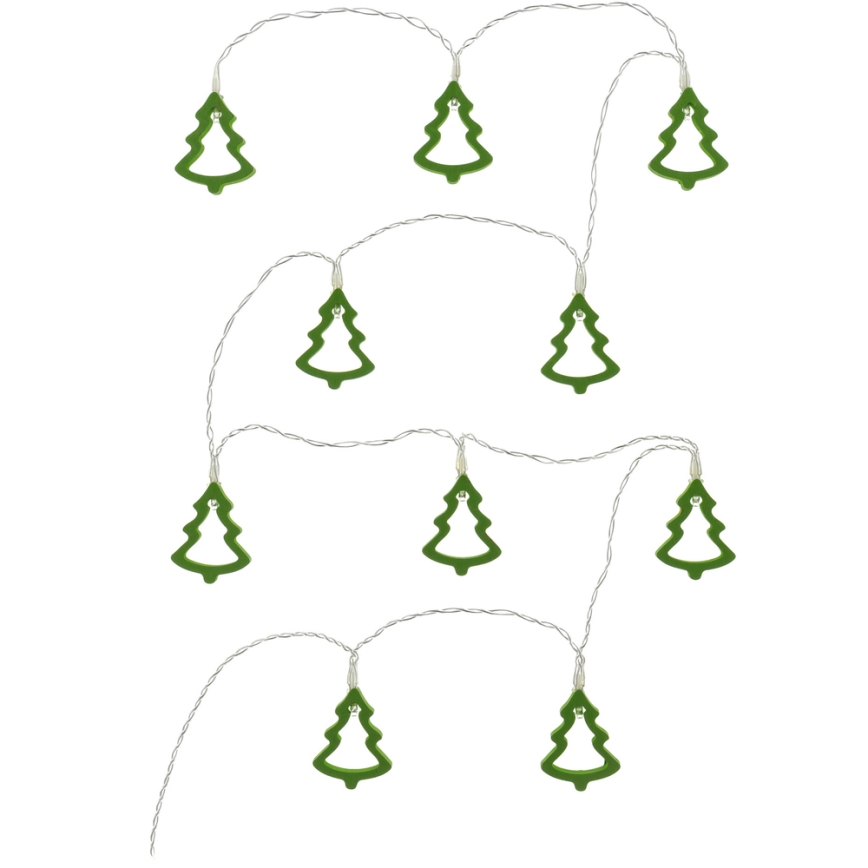 Guirlande décorative 10xLED/2xAA 1,6m blanc chaud
