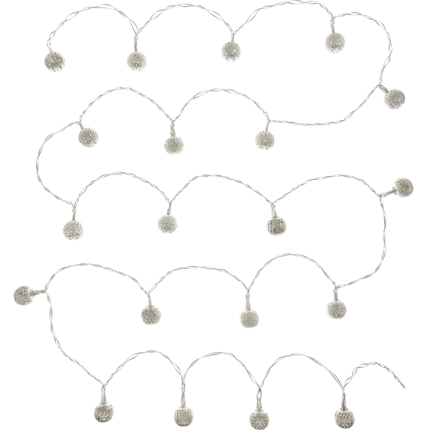 Guirlande décorative LED 20xLED/3xAA blanc chaud