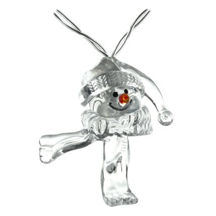 Guirlande LED 10xLED/2xAA/blanc chaud 1,65m bonshommes de neige