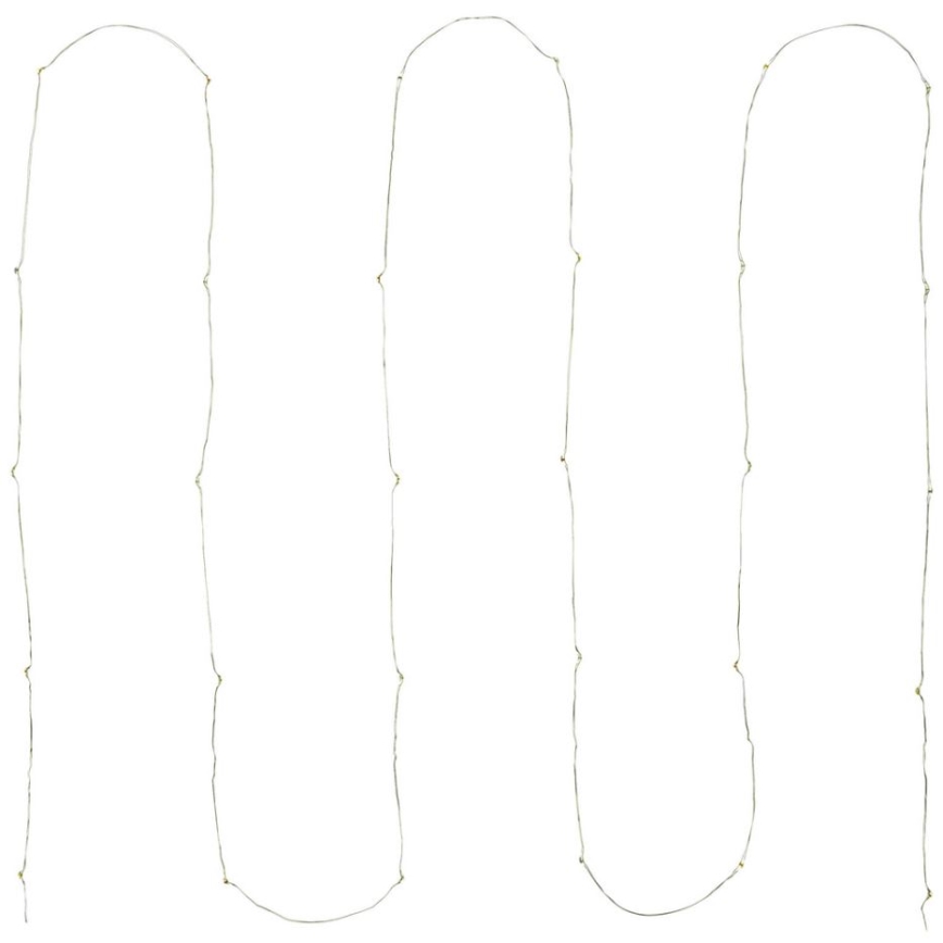 Guirlande lumineuse 30 LED, 2x AA, 3,3 m, multicolore