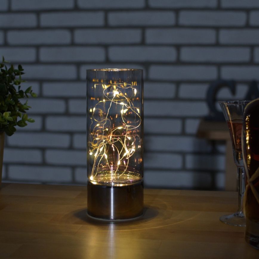 Guirlande LED 3xAA blanc chaud.