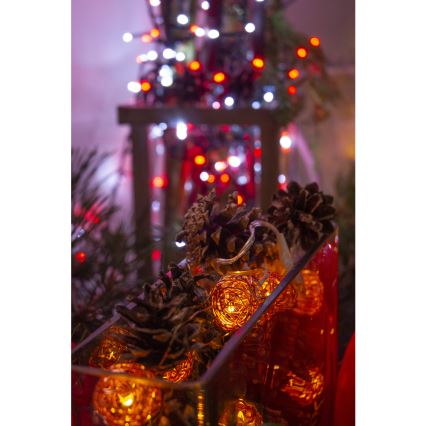 Guirlande LED décorative 10xLED/2xAA blanc chaud