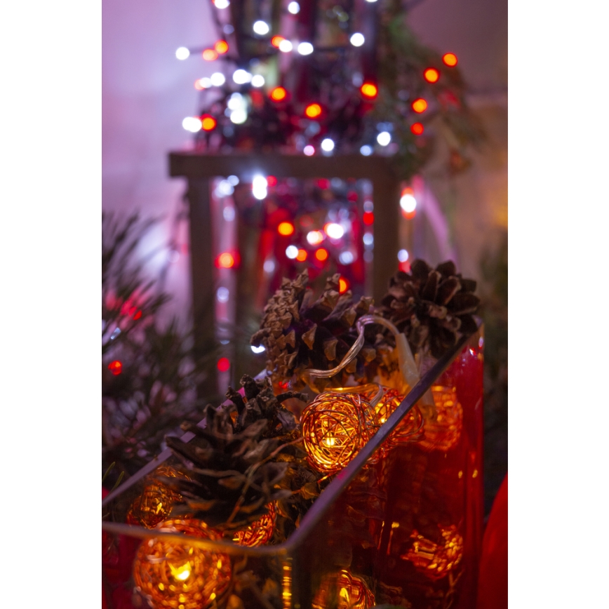 Guirlande LED décorative 10xLED/2xAA blanc chaud