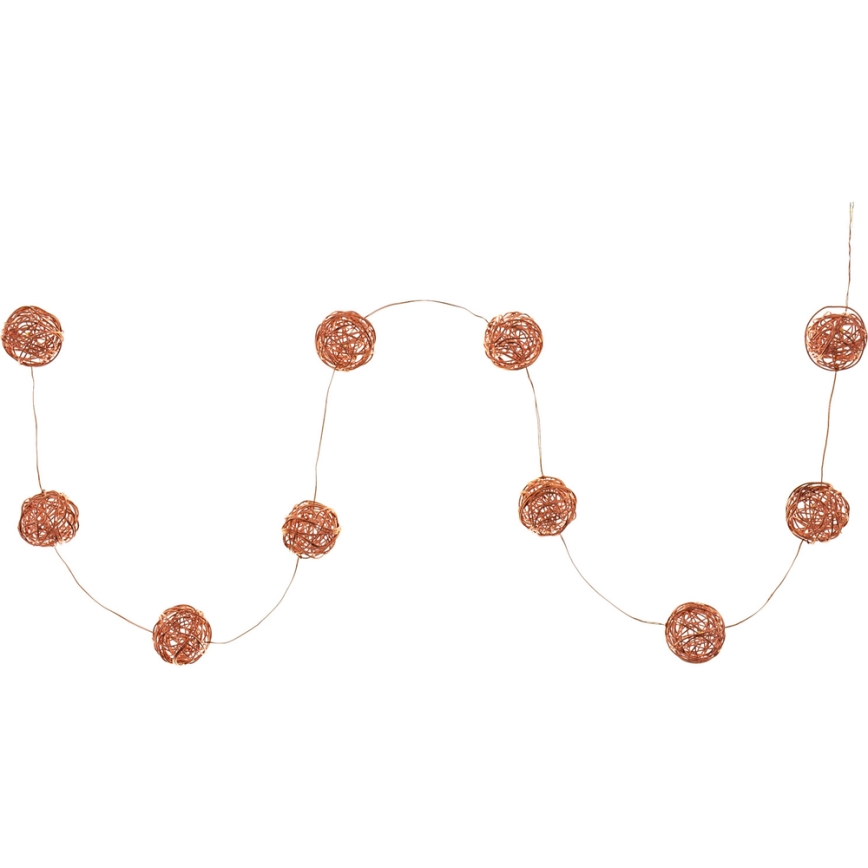 Guirlande LED décorative 10xLED/2xAA blanc chaud