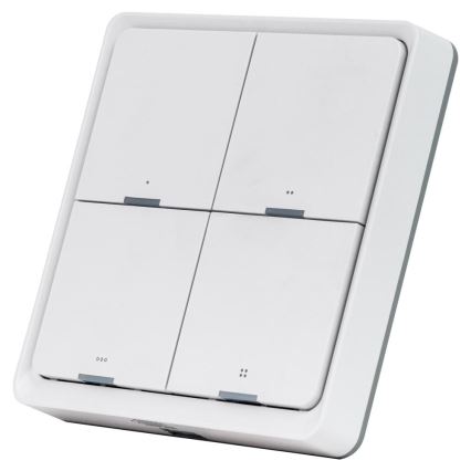 Intelligenter 4-Tasten-Schalter 1xCR2430 weiß