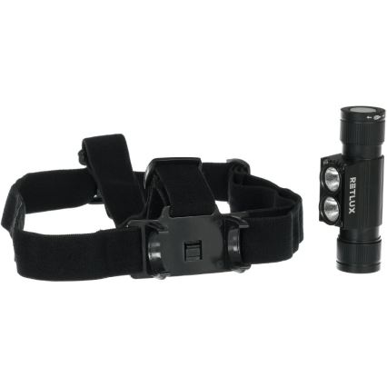Lampada frontale in alluminio ricaricabile a LED LED/2600 mAh IP66