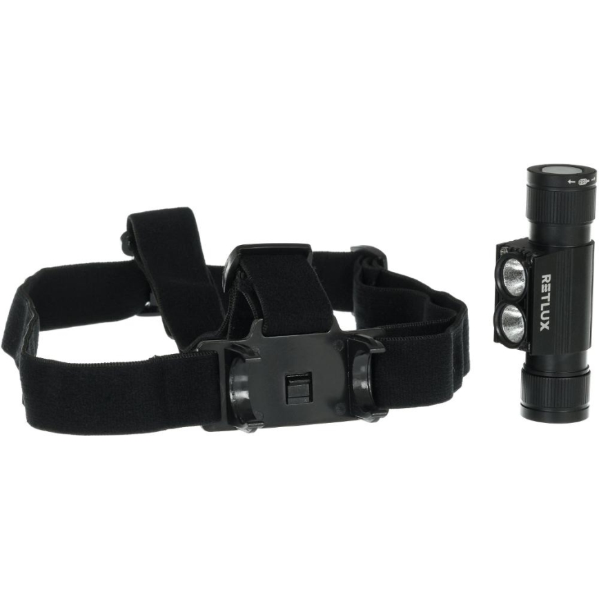 Lampada frontale in alluminio ricaricabile a LED LED/2600 mAh IP66
