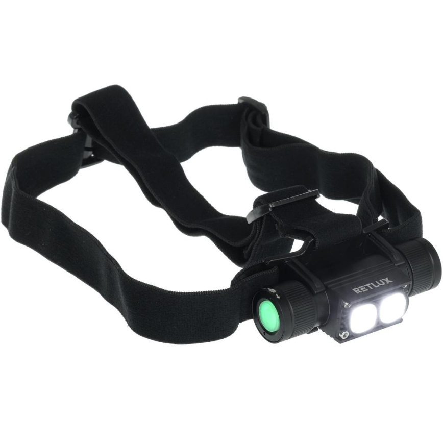 Lampada frontale in alluminio ricaricabile a LED LED/2600 mAh IP66