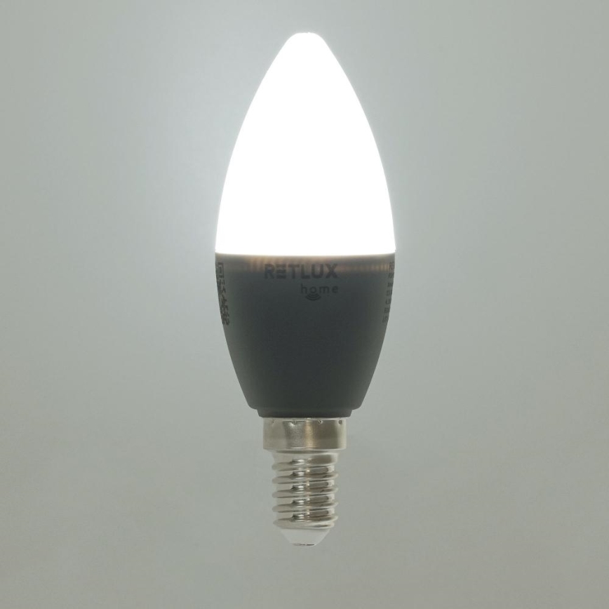 Lampadina LED RGBW dimmerabile C37 E14/4,5W/230V 2700-6500K Wi-Fi Tuya