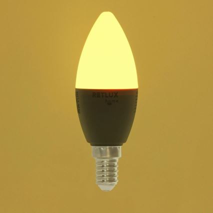 Lampadina LED RGBW dimmerabile C37 E14/4,5W/230V 2700-6500K Wi-Fi Tuya