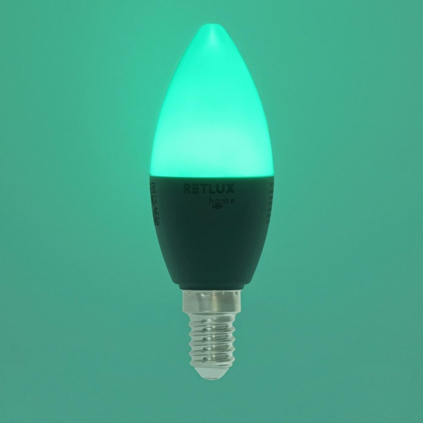 Lampadina LED RGBW dimmerabile C37 E14/4,5W/230V 2700-6500K Wi-Fi Tuya