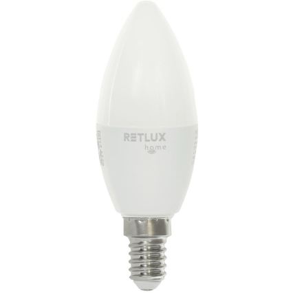 Lampadina LED RGBW dimmerabile C37 E14/4,5W/230V 2700-6500K Wi-Fi Tuya