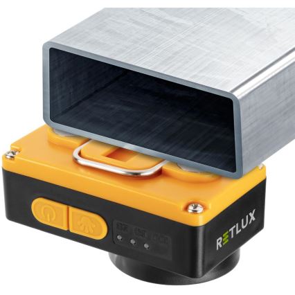 Lampe frontale LED rechargeable avec capteur et fonction powerbank, 1200 mAh, IP44, noire