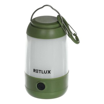 Retlux - Lampe portable à intensité variable LED/3W/3xAAA verte