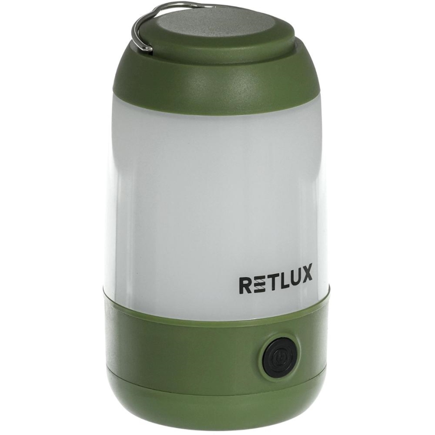 Retlux - Lampe portable à intensité variable LED/3W/3xAAA verte