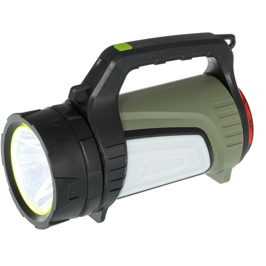Lampe torche d'extérieur rechargeable à intensité variable avec batterie portative LED/21W/4400mAh IP44