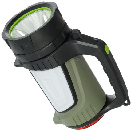 Lampe torche d'extérieur rechargeable à intensité variable avec batterie portative LED/21W/4400mAh IP44