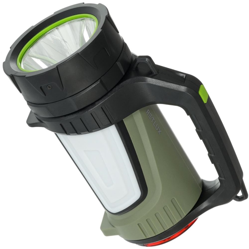 Lampe torche d'extérieur rechargeable à intensité variable avec batterie portative LED/21W/4400mAh IP44
