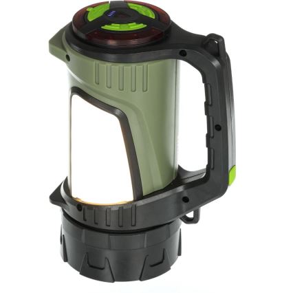 Lampe torche d'extérieur rechargeable à intensité variable avec batterie portative LED/21W/4400mAh IP44