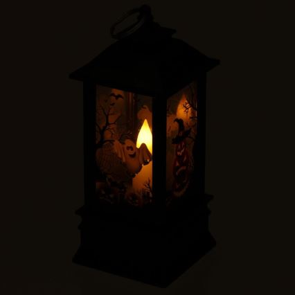 LED Decorazione HALLOWEEN LED/3xAAA/bianco caldo lanterna con zucche