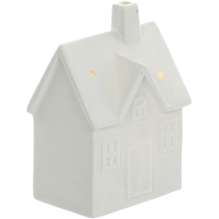 LED Decorazione in porcellana LED/3xLR44/bianco caldo casa bianca