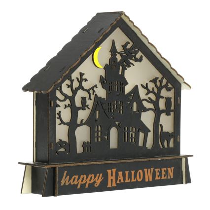 LED-Dekoration HALLOWEEN LED/2xAA/mehrfarbig Spukhaus