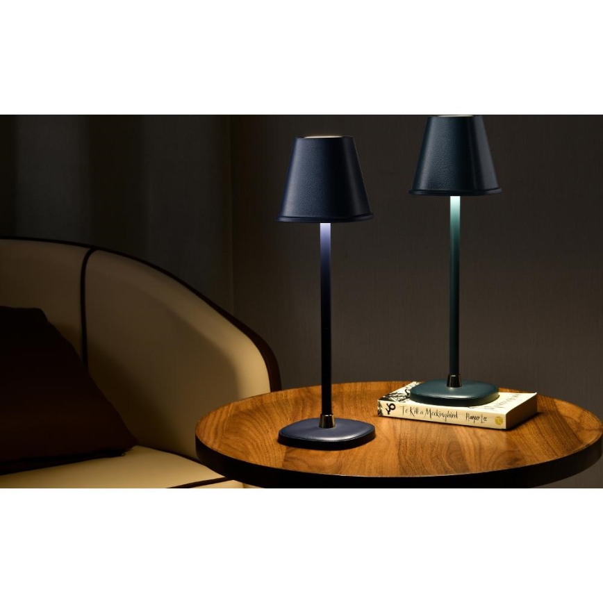 LED Lampada da tavolo ricaricabile dimmerabile LED/3W/1800 mAh blu scuro