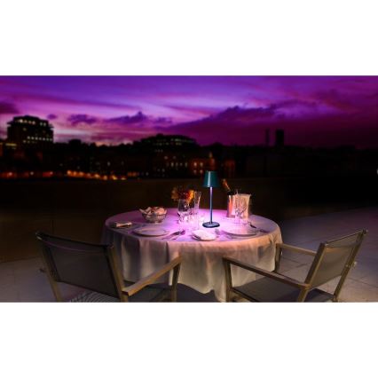 LED Lampada da tavolo ricaricabile dimmerabile LED/3W/1800 mAh blu scuro