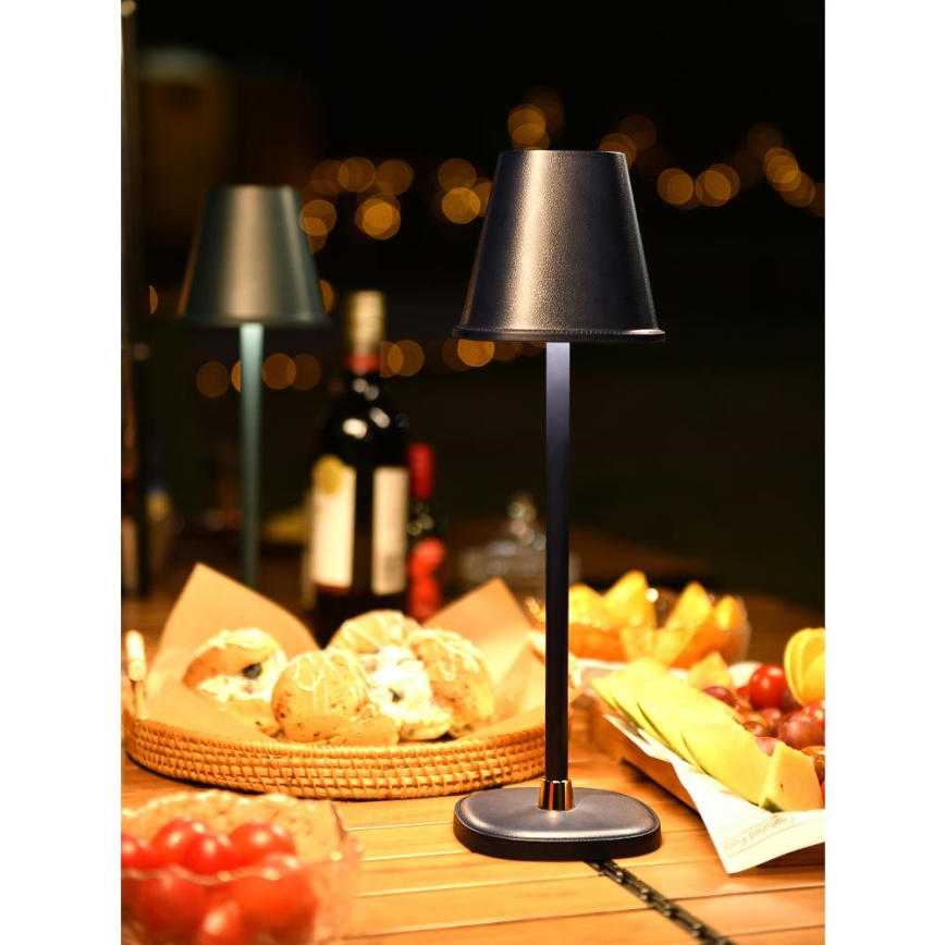 LED Lampada da tavolo ricaricabile dimmerabile LED/3W/1800 mAh blu scuro