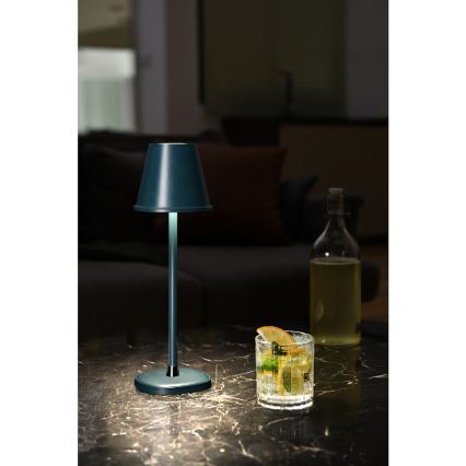 LED Lampada da tavolo ricaricabile dimmerabile LED/3W/1800 mAh blu scuro