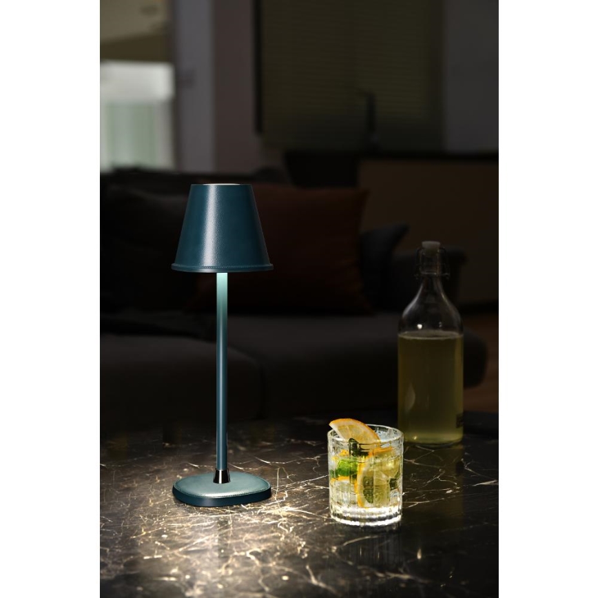 LED Lampada da tavolo ricaricabile dimmerabile LED/3W/1800 mAh blu scuro