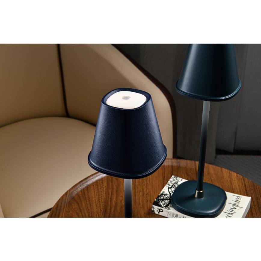 LED Lampada da tavolo ricaricabile dimmerabile LED/3W/1800 mAh blu scuro