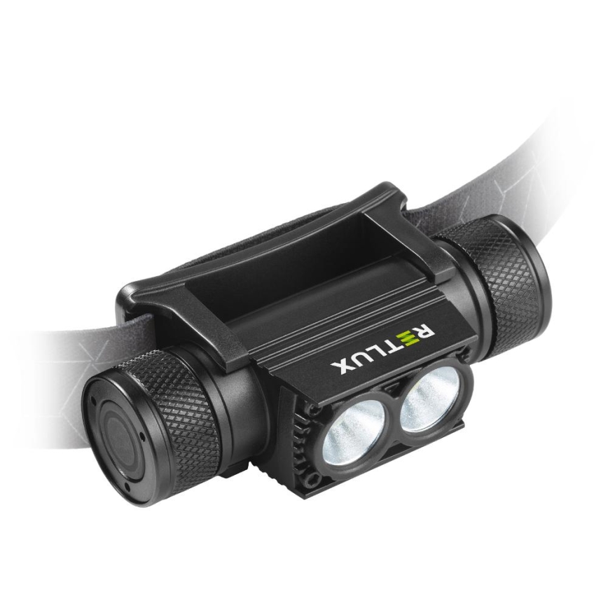 LED Lampada frontale in alluminio ricaricabile e dimmerabile LED/2600 mAh IP65