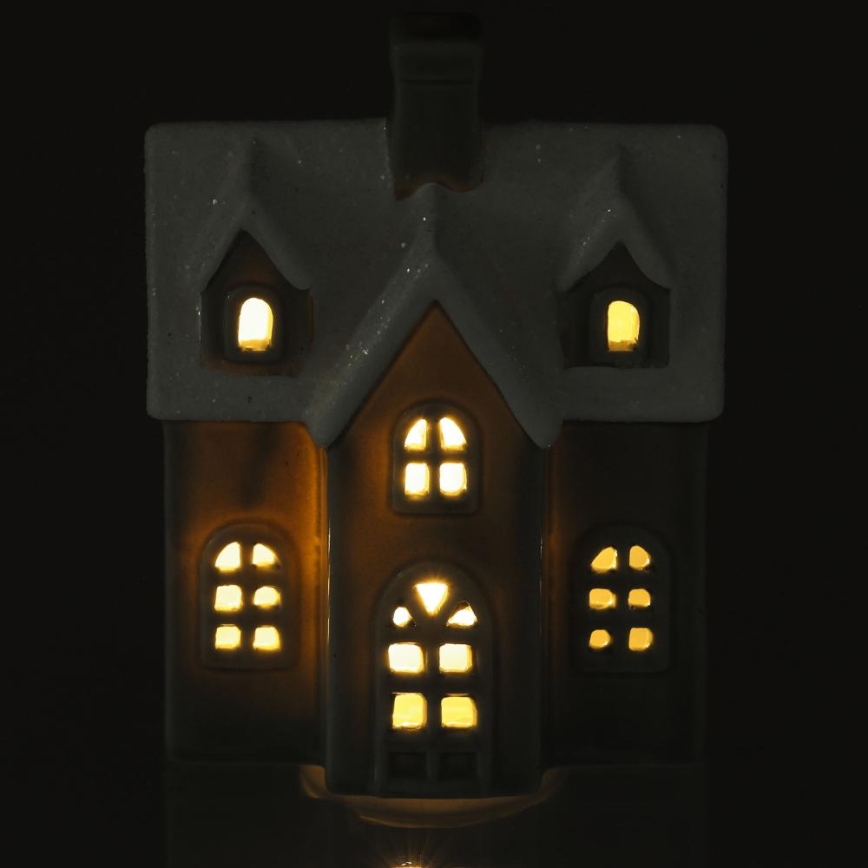 LED Porcellana decorazione LED/2xLR44/bianco caldo casa grigio
