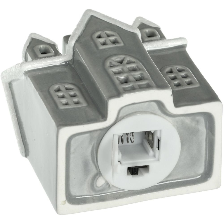 LED Porcellana decorazione LED/2xLR44/bianco caldo casa grigio