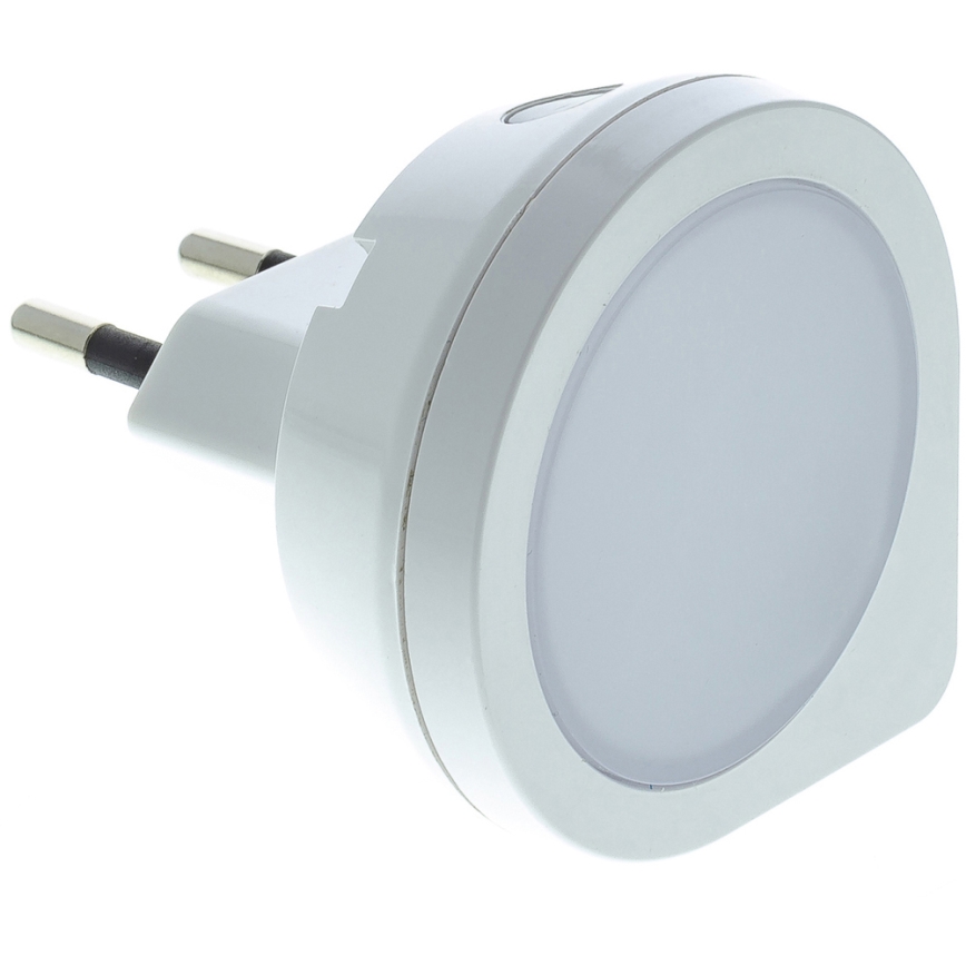 LED Steckdosen-Orientierungslicht mit Sensor LED/0,4W/230V 3000K weiß