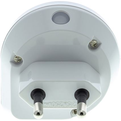 LED Steckdosen-Orientierungslicht mit Sensor LED/0,4W/230V 3000K weiß