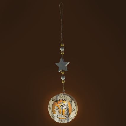 LED-Weihnachtsdekoration LED/2xCR2032 warmweiß