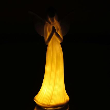 LED-Weihnachtsdekoration LED/2xLR44/warmweiβ Engel