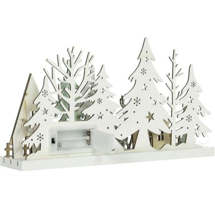 LED-Weihnachtsdekoration LED/3xAAA/warmweiβ Wald