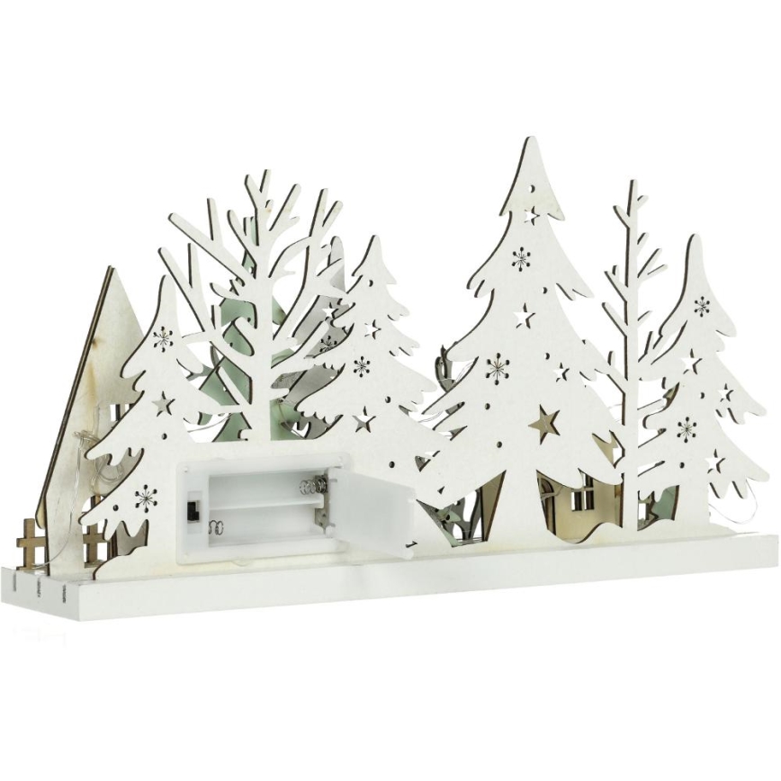 LED-Weihnachtsdekoration LED/3xAAA/warmweiβ Wald