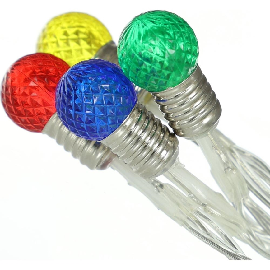 LED Weihnachtslichterkette 20xLED/2xAA/warmweiß 1,8m Birnen