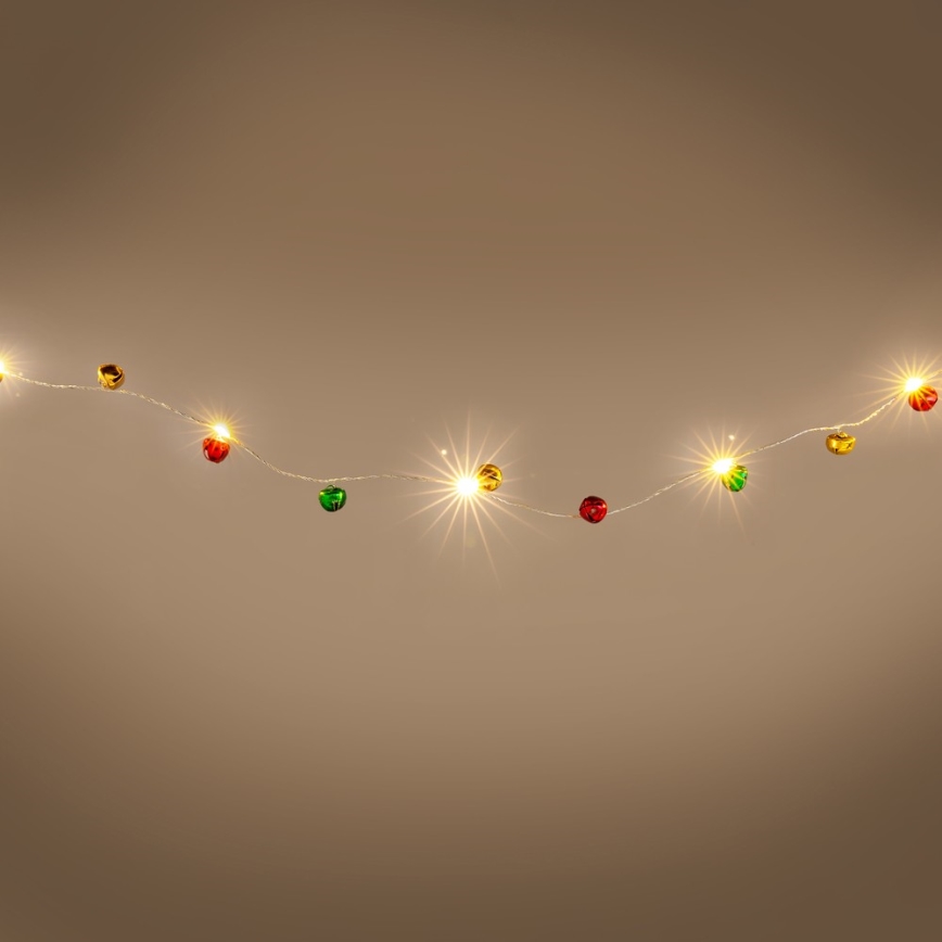LED-Weihnachtslichterkette 40 LEDs/3×AA 4,3 m warmweiß