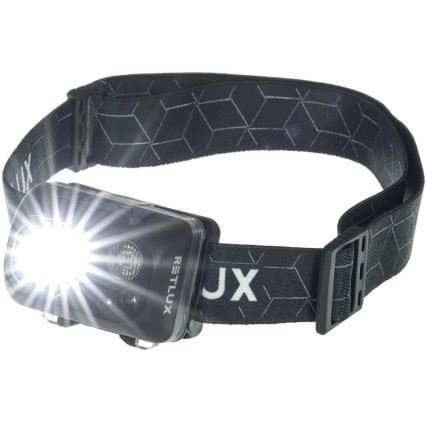 Wiederaufladbare LED-Stirnlampe LED/3W/1200 mAh IP67 schwarz